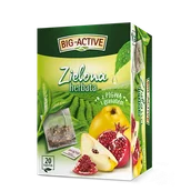 Herbata - Bio-Active Big-Active Zielona herbata z pigwą i granatem 34 g (20 torebek) - miniaturka - grafika 1