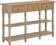 Konsole i sekretarzyki - vidaXL Stolik konsolowy, 110x30x76 cm, materiał drewnopochodny - miniaturka - grafika 1