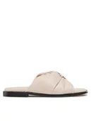 Klapki i japonki damskie - Badura Klapki 20674 Beżowy - miniaturka - grafika 1