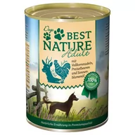 Mokra karma dla psów - Best Nature Dog Adult 12 x 400 g - Dziczyzna, kurczak i makaron - miniaturka - grafika 1