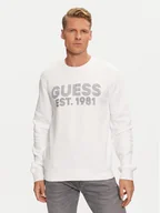 Bluzy męskie - Guess Bluza M4YQ08 K9Z21 Biały Regular Fit - miniaturka - grafika 1