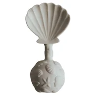 Gryzaki dla dzieci - Natruba, gryzak z naturalnego kauczuku z grzechotką, muszla, od urodzenia, 1 sztuka - miniaturka - grafika 1