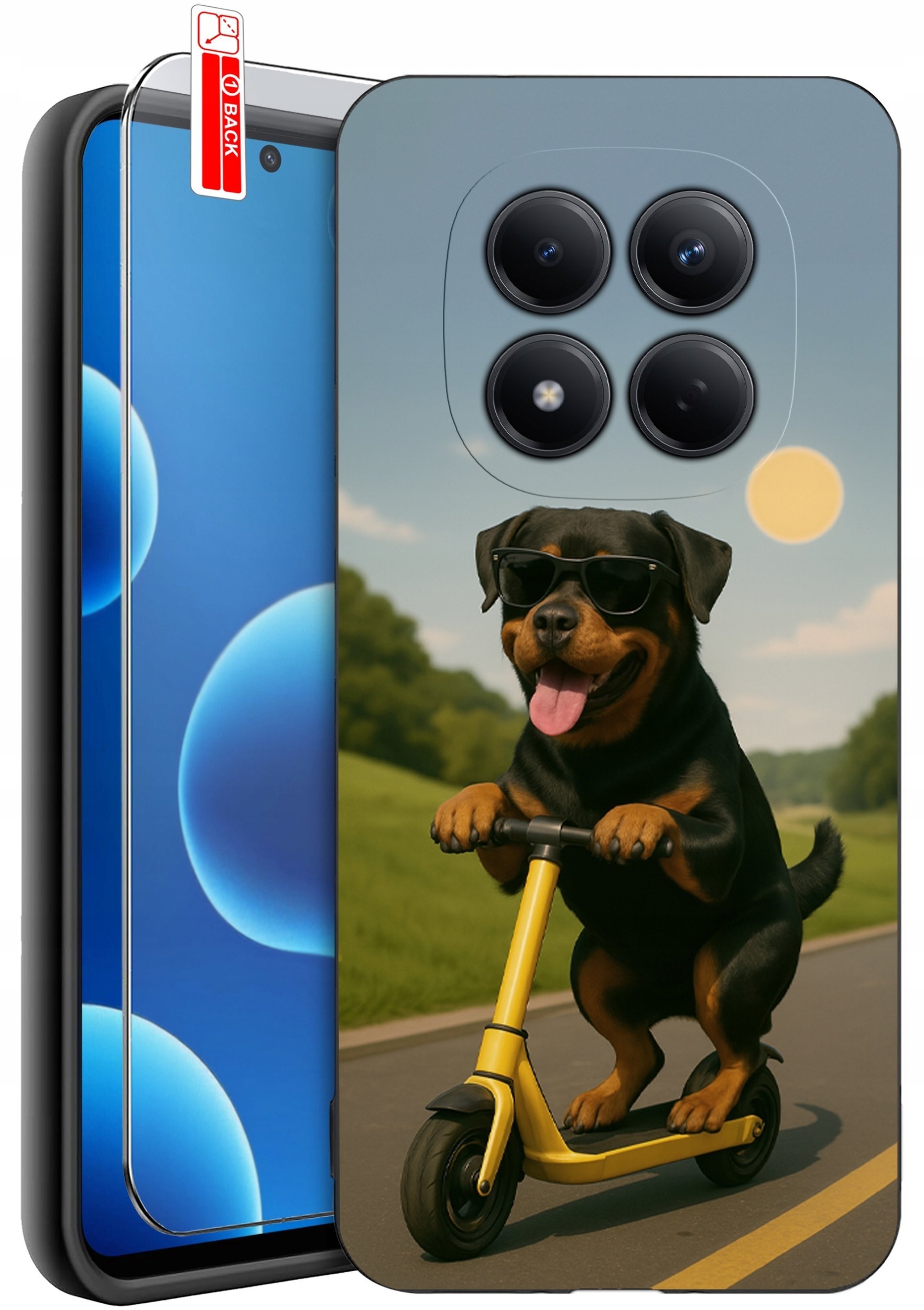 krainaGSM Etui Do Xiaomi Redmi Note 15 Pro 5G Wzory Silikonowe Matt Case + Szkło