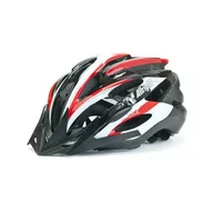 Kaski rowerowe - KASK ROWEROWY ALLRIGHT MOVE r. M MV88 biało/czarno/czerwony - miniaturka - grafika 1