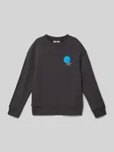 Swetry dla chłopców - Bluza z nadrukiem z logo - miniaturka - grafika 1