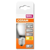 Żarówki LED - Osram Classic P żarówka LED E27 4W 2 700 K matowa - miniaturka - grafika 1