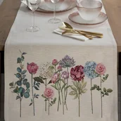 Obrusy i serwetki - Eurofirany bieżnik gobelinowy beżowy 110 cm x 50 cm - miniaturka - grafika 1