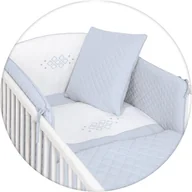 Pościel dla dzieci - CEBA BABY Ceba baby Pościel 5el. CARO niebieska 135/100 43240 - miniaturka - grafika 1