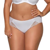 Komplety bielizny - Figi damskie z koronką AV 2112 białe  XXL - miniaturka - grafika 1