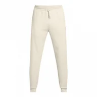 Spodnie sportowe męskie - Męskie spodnie treningowe Under Armour UA Armour Fleece Pro Jogger - białe - UNDER ARMOUR - miniaturka - grafika 1