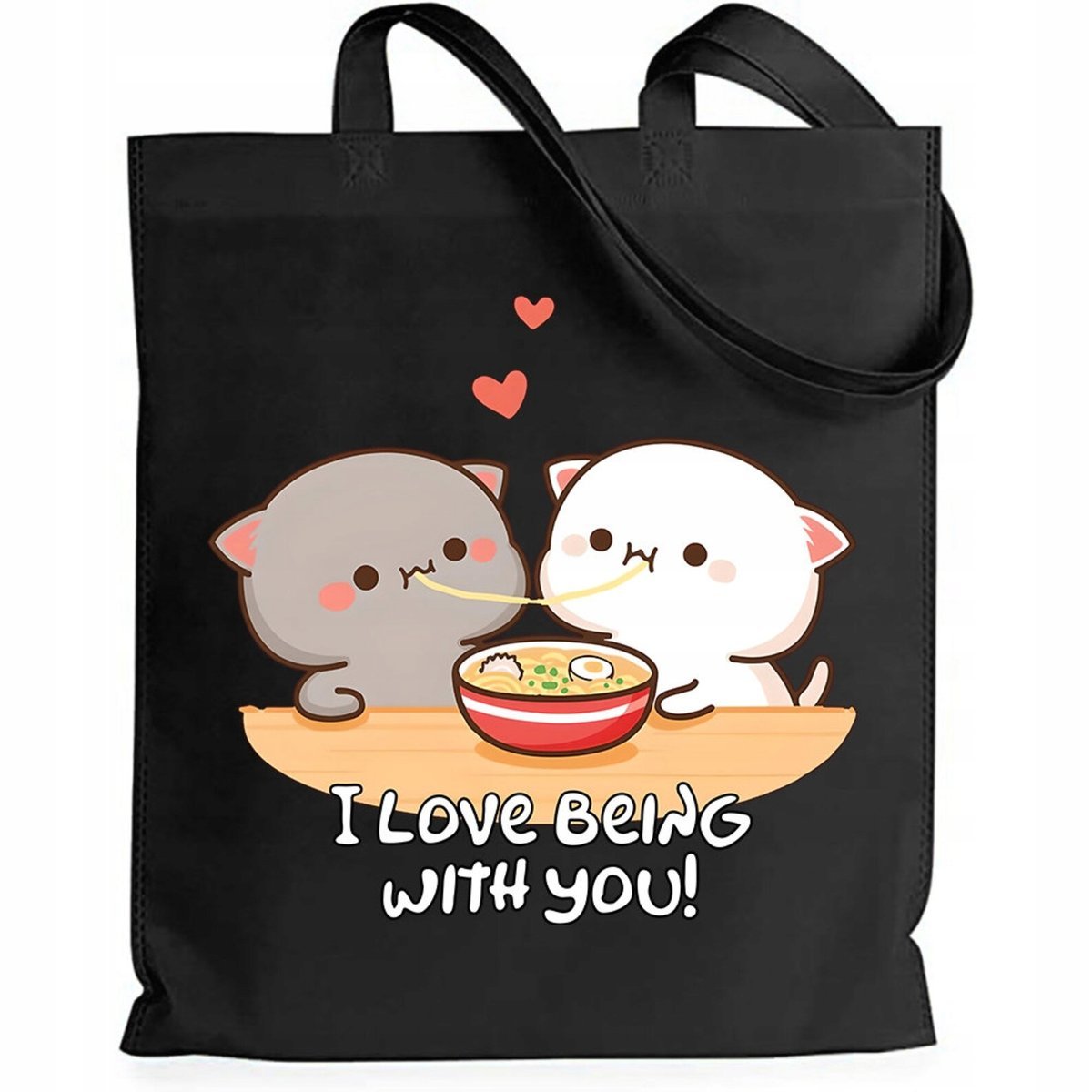 Torba BAWEŁNIANA Z NADRUKIEM EKO Shopperbag Torba BUBU LOVES DUDU MISIE #3