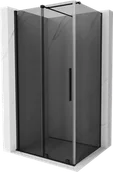 Kabiny prysznicowe - Mexen Velar kabina prysznicowa rozsuwana 110x75 cm, grafit, czarna - 871-110-075-41-70 - miniaturka - grafika 1
