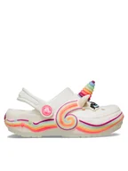 Buty dla dziewczynek - Crocs Klapki Toddler Crocs Iam Unicorn Lights Classic Clog 212508 Biały - miniaturka - grafika 1