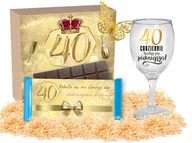 Zestawy upominkowe - Śmieszny Prezent na 40 Urodziny dla Kobiety Pudełko Prezentowe Pamiątka - miniaturka - grafika 1