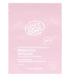 Body Boom FaceBoom Rozświetlająco-nawilżająca maseczka w płacie 15 g - Maseczki do twarzy - miniaturka - grafika 1