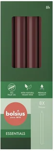 Świeca stołowa BOLSIUS Essentials 8H 23CM 8szt. AKSAMITNA CZERWIEŃ - Świece - miniaturka - grafika 1