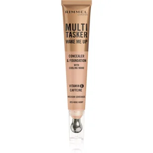 Rimmel Multitasker Wake Me Up Korektor 2w1, 025 Rose Ivory - Korektory do twarzy - miniaturka - grafika 1