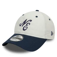 Czapki męskie - Czapka z daszkiem New Era Linen Script 920 Ne 60503546 Écru - miniaturka - grafika 1