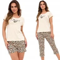 Piżamy damskie - PIŻAMA Damska CORNETTE 665 Perfekt 2 XXL / 44 Beż - miniaturka - grafika 1