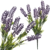 Sztuczne kwiaty - LAWENDA BUKIET SZTUCZNEJ LAWENDY GAŁĄZKI SZTUCZNE KWIATY REALISTYCZNY - miniaturka - grafika 1