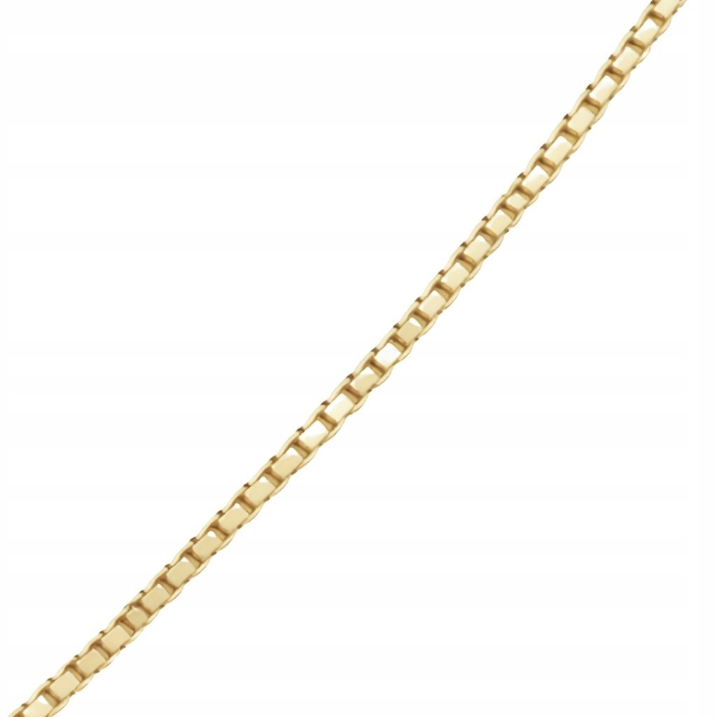 Łańcuszek o splocie kostka 45 cm ze złota pr. 585, 14K