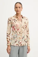 Koszule damskie - Guess koszula CLOUIS damska kolor beżowy regular z kołnierzykiem klasycznym W5YH0X WDW82 - miniaturka - grafika 1