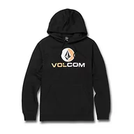 Bluzy męskie - Volcom Męska bluza z kapturem Blaquedout Po, czarna, XL - miniaturka - grafika 1
