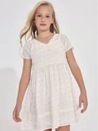 Sukienki i spódniczki dla dziewczynek - Mayoral Sukienka letnia 6920 Écru - miniaturka - grafika 1