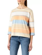 Koszulki i topy damskie - GERRY WEBER Edition T-shirt damski, czerwony/pomarańczowy/ecru/biały kółko, 48 PL - miniaturka - grafika 1