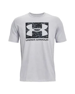 Under Armour Mens Short-Sleeve Graph Men's Ua ABC Camo Boxed Logo Short Sleeve, Mod Gray Light Heather, 1361673-011, XS - Koszulki męskie - miniaturka - grafika 1