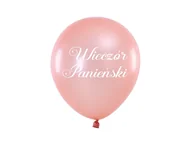Wieczór panieński i kawalerski - Balony lateksowe z nadrukiem Wieczór panieński - różowe złoto - 30 cm - 100 szt. - miniaturka - grafika 1