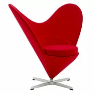 Fotele - Fotel Serce czerwony włókno szklane wełna kod: JH084.RED - miniaturka - grafika 1
