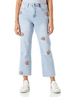 Spodnie damskie - Desigual Dżinsy damskie Denim_My Flo, niebieski, 42 PL - miniaturka - grafika 1