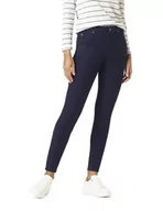 Legginsy - HUE Damskie ultra miękkie legginsy jeansowe z podszewką polarową | ciepłe modne legginsy, Pranie atramentowe, XL - miniaturka - grafika 1