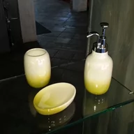 Akcesoria łazienkowe - Perłowy komplet, zestaw do łazienki Fiore - miniaturka - grafika 1