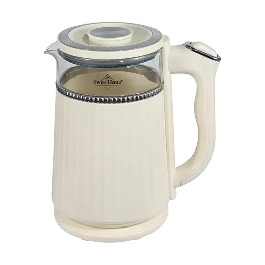Czajnik Swiss Haus 1,7 l - retro-szklane wnętrze -2200 W - oświetlenie LED