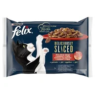 Mokra karma dla kotów - Karma dla kota FELIX Deliciously Sliced Wiejskie Smaki (4 x 80 g) - miniaturka - grafika 1