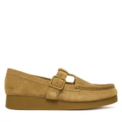 Półbuty damskie - Półbuty Clarks WallabeeEVOBar 26183152 Brązowy - miniaturka - grafika 1