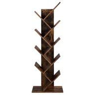 Regały - Songmics BOOKSHELF/BROWN50X25X141,5CM SHELF/BR/50CM - miniaturka - grafika 1