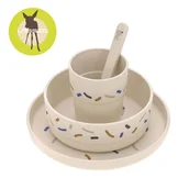 Zestawy naczyń dla dzieci - Lassig Komplet naczyń dla dzieci Little Mateys royal blue - miniaturka - grafika 1