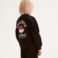 Bluzy dla chłopców - Reserved - Bluza oversize Pokémon - Czarny - miniaturka - grafika 1