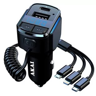 Transmiter FM AKAI FMT-32BT Czarny - Transmitery FM - miniaturka - grafika 1