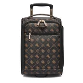 Walizki - Walizka kabinowa Guess TWGP98 90971 Brązowy - miniaturka - grafika 1