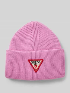 Czapka beanie z wyhaftowanym logo - Czapki damskie - miniaturka - grafika 1