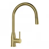 Baterie kuchenne - SCHOCK studio 559.120 WGO KAVUS Bateria kuchenna Białe złoto - z wyciąganą wylewką - miniaturka - grafika 1