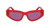 Okulary przeciwsłoneczne - Calvin Klein Damskie okulary przeciwsłoneczne CKJ23603S, czerwone, jeden rozmiar, Czerwony, Rozmiar uniwersalny - miniaturka - grafika 1