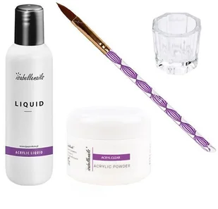 Zestaw startowy akrylowy akryl PINK 15 ml + liquid 100 ml - Manicure tytanowy - miniaturka - grafika 1