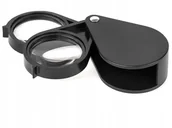 Mikroskopy i lupy - Lechpol Lupa ręczna LRS-1 składana podwójna 30mm/5x - miniaturka - grafika 1