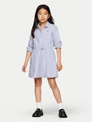 Sukienki i spódniczki dla dziewczynek - Tommy Hilfiger Sukienka koszulowa Ithaca KG0KG08500 Niebieski Regular Fit - miniaturka - grafika 1