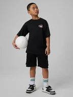 Spodnie i spodenki dla chłopców - 4F Spodenki dresowe chłopięce - czarne 164 (13-14 lat) - miniaturka - grafika 1